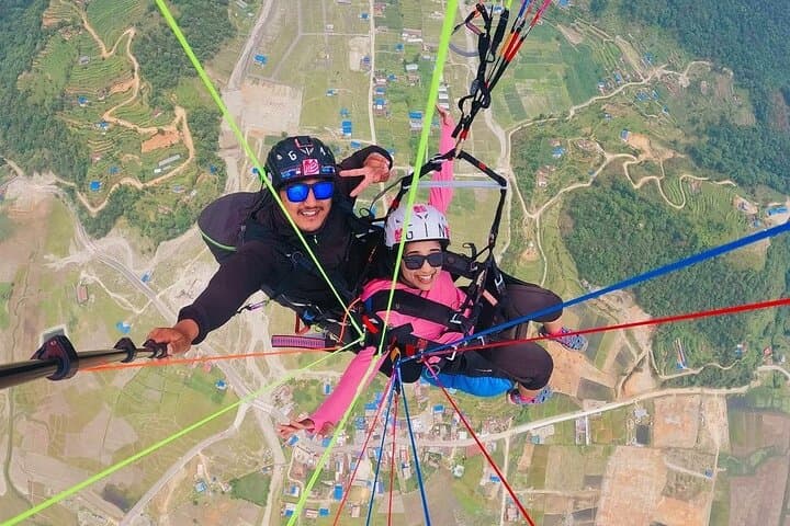 Sarangkot Tandem Paragliding — Pokhara Annapurna Aerial Flight photo 2