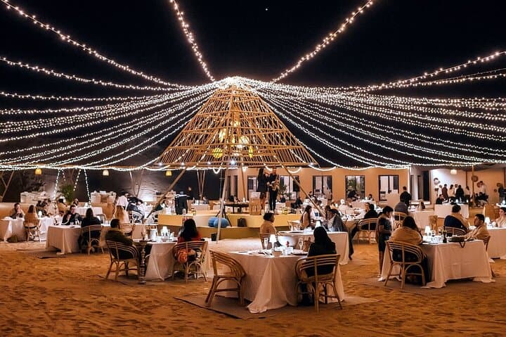 Sunset and Dinner at Sonara Desert Camp: Falcon Shows, Camel Rides & Stargazing
