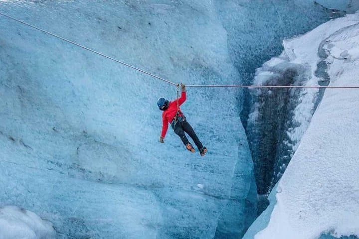 Soar Over Solheimajokull: Zip Line and Glacier Hike from Vík photo 2