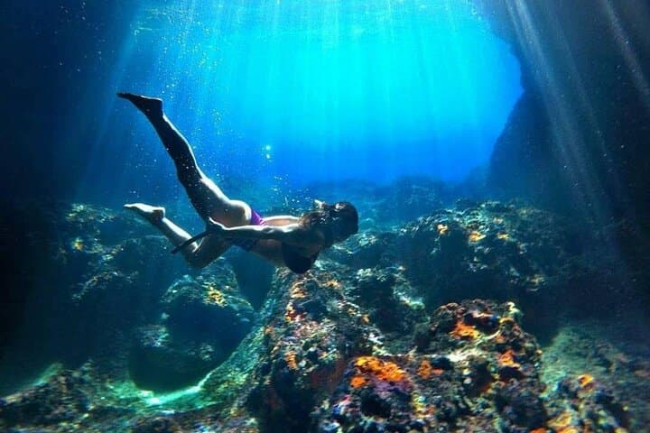 Blue Cave & Kotor Bay Luxury Speedboat Cruise: Swim, Snorkel & Island Sights