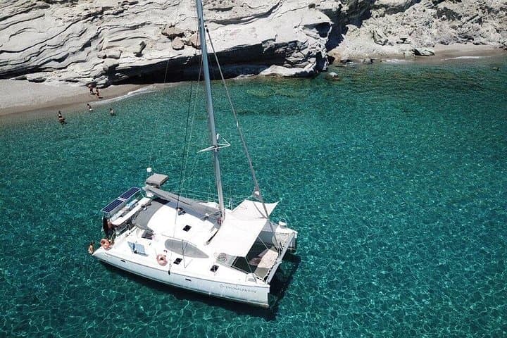 Half-Day Catamaran Cruise to Kleftiko, Milos — Morning Swim & Cave Tour photo 4