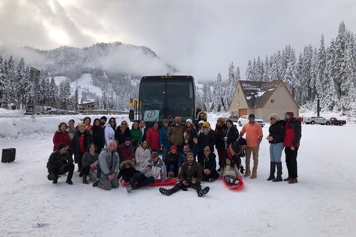 Stevens Pass Ski Resort Day Trip from Seattle — Shuttle, Sightseeing & Ski Time