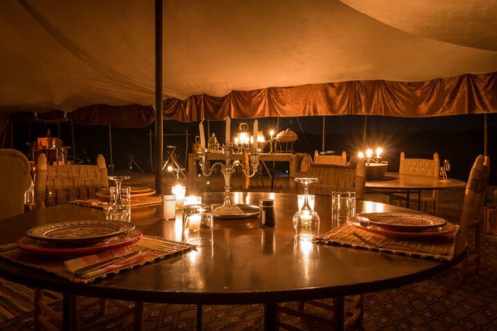 Sunset Camel Ride and Traditional Dinner in Morocco's Agafay Desert