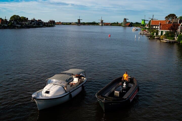 Private Luxury Windmill Cruise at Zaanse Schans — 1-Hour Historical Boat Tour photo 1