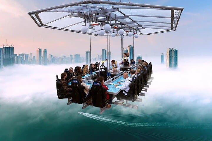 Dinner in the Sky Dubai: Gourmet Skyline Feast 50m Above the City