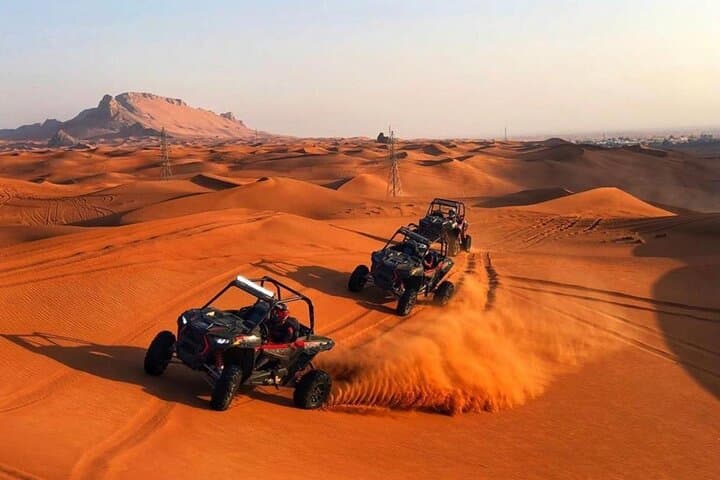 Dubai Polaris 1000CC Desert Buggy Ride with Camel Trek and Sand Skiing photo 2