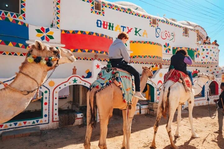 Aswan Camel Riding Adventure: Private West Bank Camel Safari & Nile Boat Ride