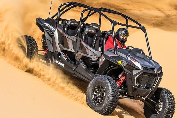 Dubai Polaris 1000CC 4-Seater Buggy: Dune Driving with Camel Ride & Sand Skiing