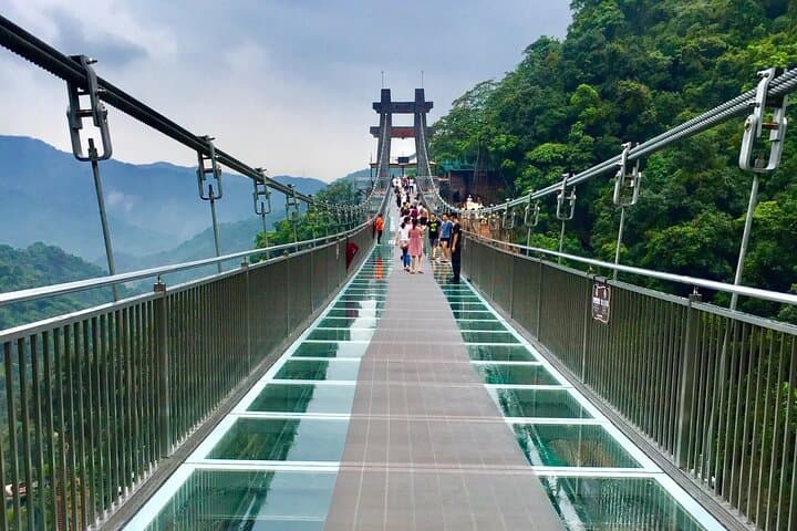 Gulong Gorge Glass Skywalk Bridge Private Tour — Skywalk & Waterfall Views from Guangzhou