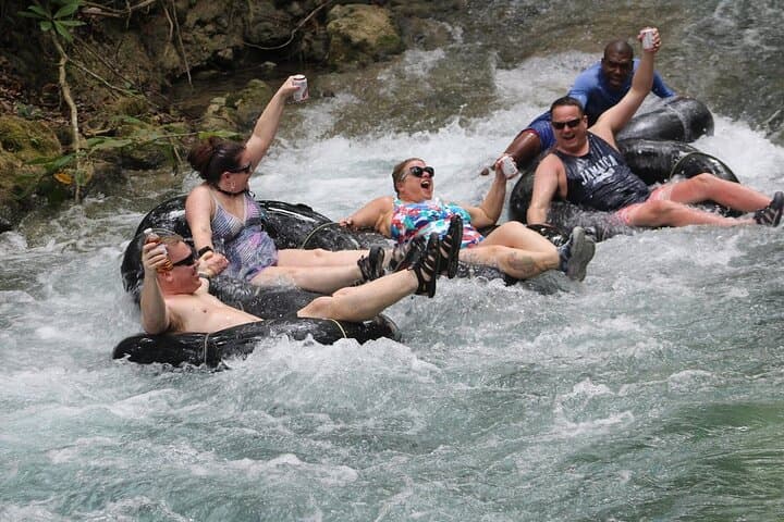 Blue Hole & Dunn's River Falls: White River Tubing Day Trip with Lunch