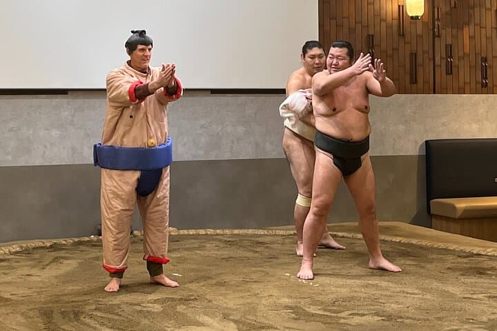 Sumo Show in Tokyo: Meet Retired Rikishi and Try Chanko Nabe photo 4