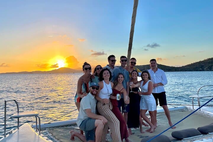 Sunset Catamaran to Pizza Pi: Snorkel, Pizza & Champagne in the Pillsbury Sound photo 1