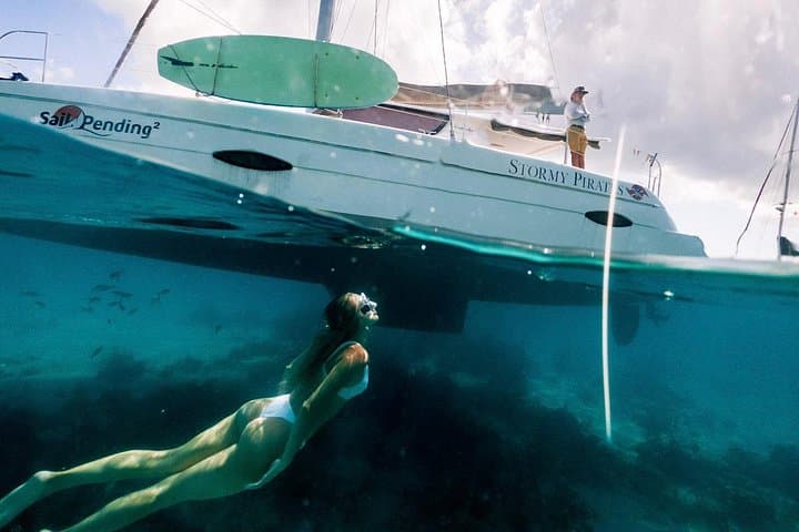 Sunset Catamaran to Pizza Pi: Snorkel, Pizza & Champagne in the Pillsbury Sound photo 2