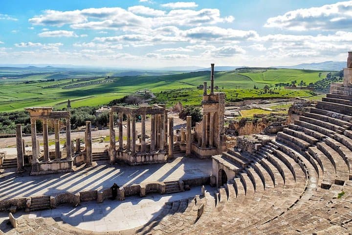 Day Trip to Dougga, Bulla Regia and Testour: Roman Theaters & Underground Houses