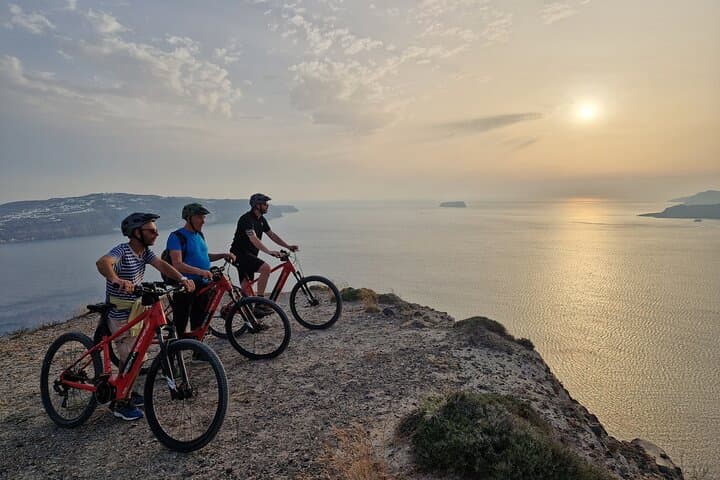 Santorini E‑Bike Sunset Tour: Tomato Museum to Caldera Views photo 3