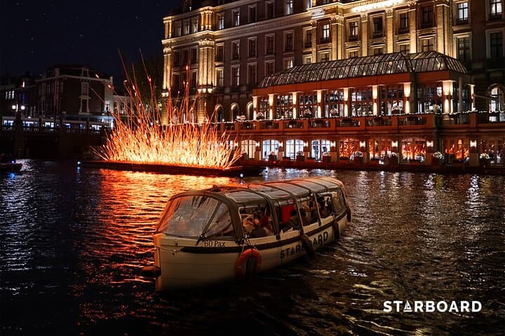 Cruise the Amsterdam Light Festival on an Electric Boat — 75‑Minute Guided Tour with Open Bar photo 4