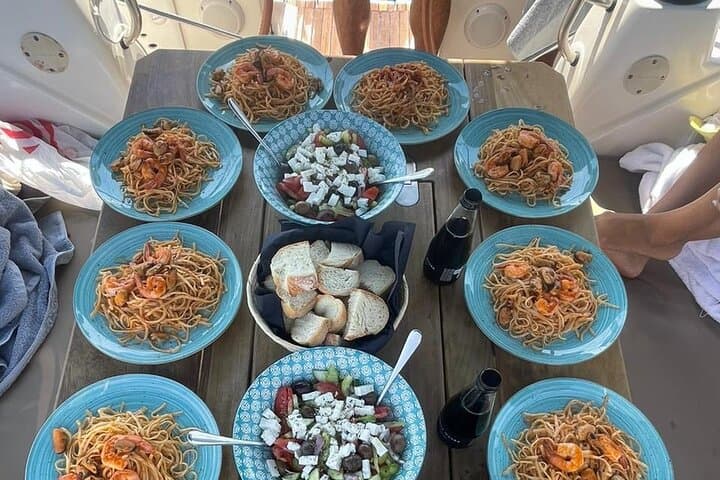 Sunset Sailing to Delos and Rhenia: 5‑Hour Mykonos Cruise with Dinner photo 3