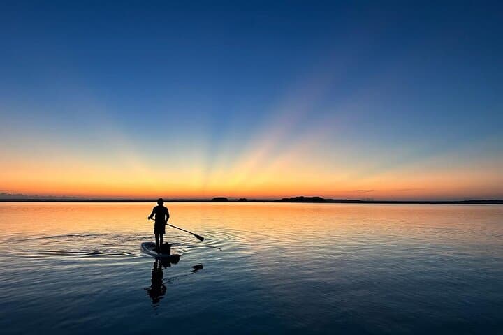 Sunrise Paddleboard in Bacalar Lagoon with Coffee & Breakfast