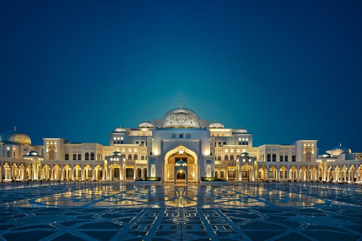 Abu Dhabi Day Tour: Qasr Al Watan, Grand Mosque & Corniche from Dubai
