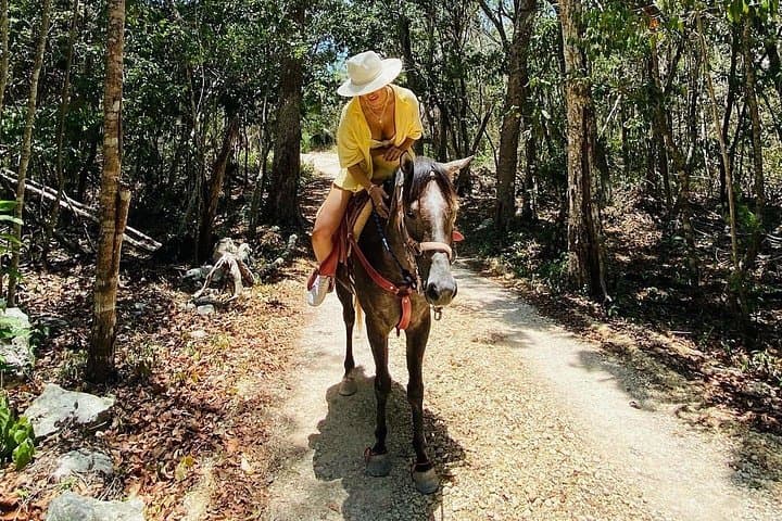Horseback Ride to Cenote Mil Columnas: Tulum Jungle Trail & Cenote Swim photo 1