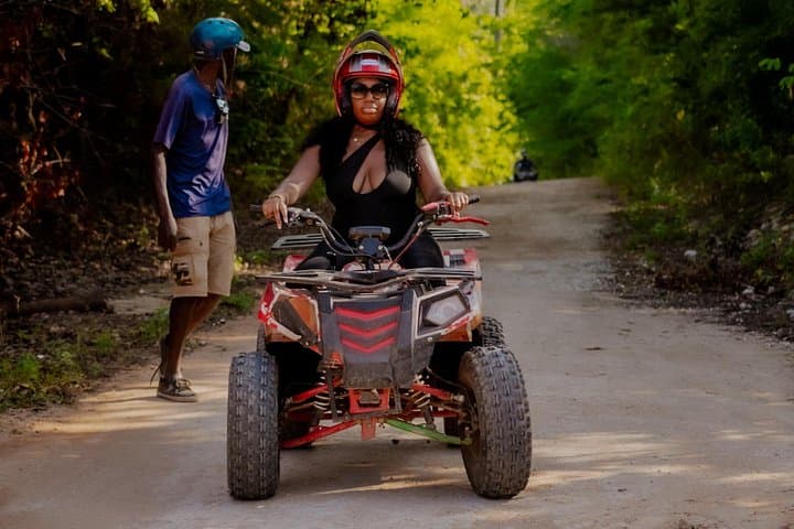 Montego Bay ATV Safari to Hidden Waterfalls with Horseback Beach Ride and Seafood Dinner photo 1