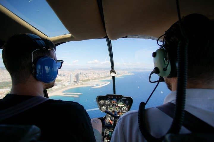 Barcelona Fly & Sail: Helicopter Coastline Tour with Optional Yacht Cruise photo 1