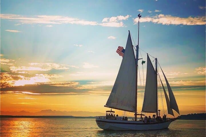 Evening Colors Sunset Sail: Tall Ship Sunset Cruise on Seattle's Elliott Bay