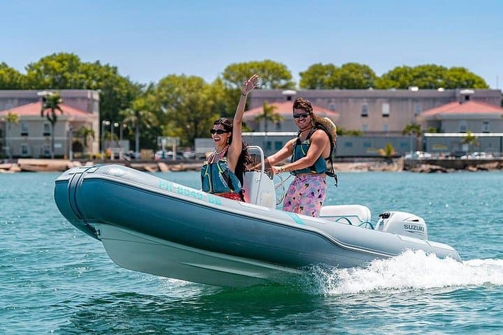 San Juan Mini Boats — Captain a 13' Rigid Inflatable Across San Juan Bay photo 1
