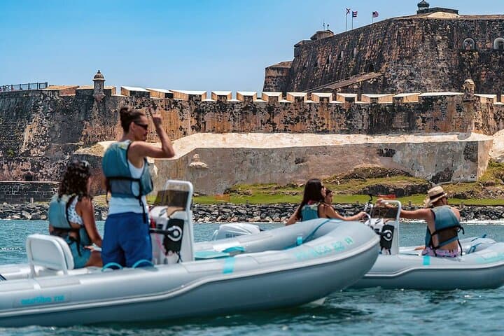 San Juan Mini Boats — Captain a 13' Rigid Inflatable Across San Juan Bay photo 2