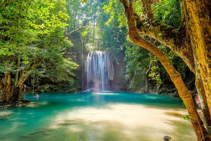 Erawan Waterfalls & River Kwai Day Tour: History, Hiking, and Swimming from Bangkok photo 3