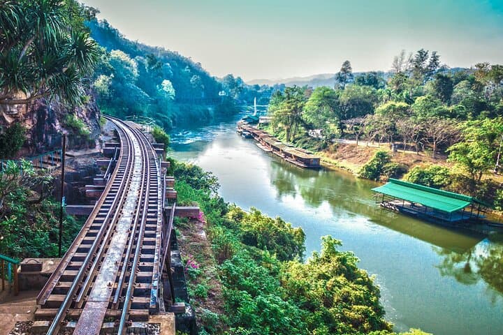Erawan Waterfalls & River Kwai Day Tour: History, Hiking, and Swimming from Bangkok photo 2
