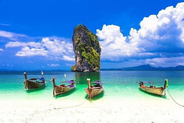 Krabi 4 Islands Long-Tail Boat Tour: Phra Nang, Chicken, Tup & Poda in One Day photo 1