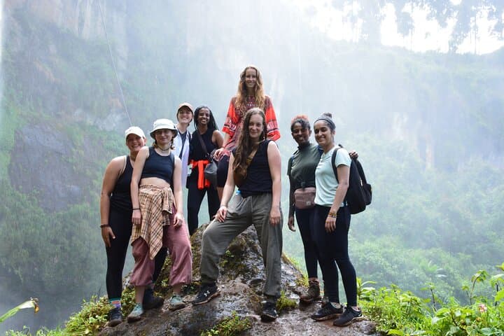 Sipi Falls Hike and Natural Pool Swim on Mount Elgon Foothills