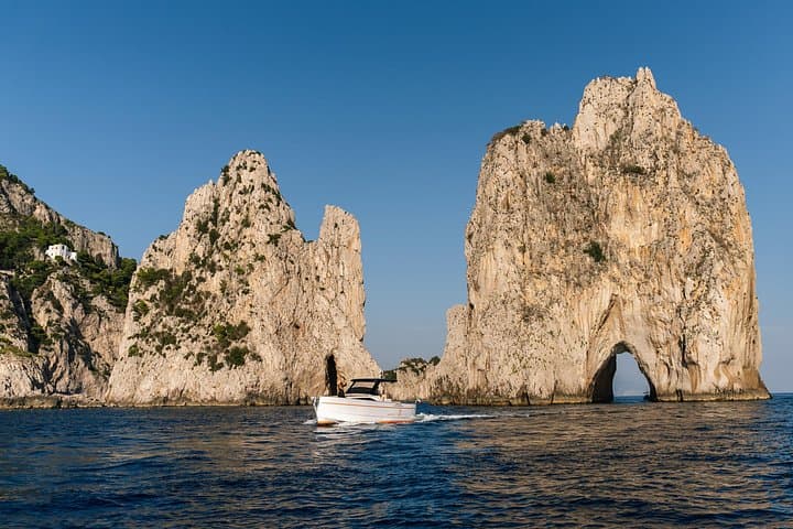 Sorrento to Capri Private Luxury Boat Tour with Blue Grotto & Swimming photo 1