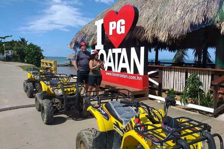 Roatán ATV & Zipline Day: Beach, Wildlife Encounter and Local Lunch photo 5