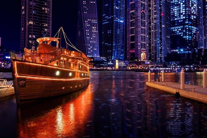 Evening Dhow Cruise Dinner in Dubai Marina: Skyline Lights & Live Entertainment photo 6