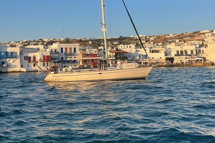 Sunset Sailing to Delos and Rhenia: 5‑Hour Mykonos Cruise with Dinner
