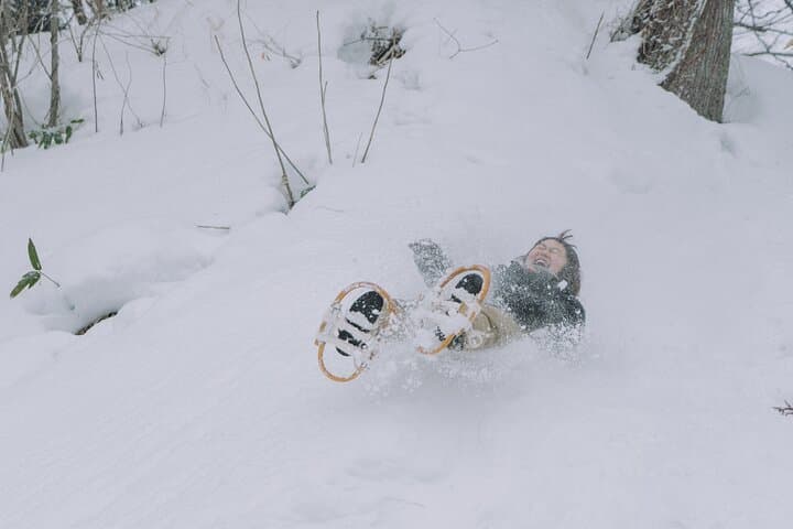 Snowshoe Hiking in Tazawako: Lake Tazawa Winter Wilderness Tour