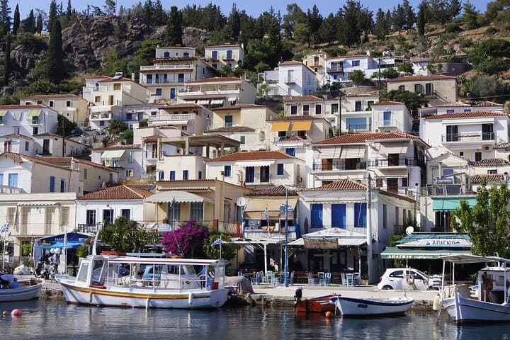 Poros Island Day Trip from Athens — Fast Ferry, Clock Tower & Coastal Strolls