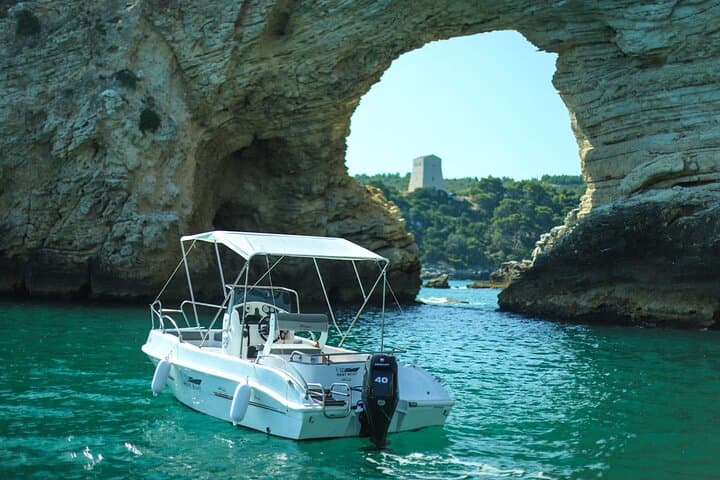 Vieste 4-Hour No-License 40HP Boat Rental — Cruise the Gargano Coast