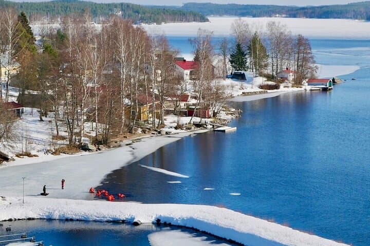 Arctic Ice Floating on Lake Saimaa — Guided Winter Float in Puumala photo 4