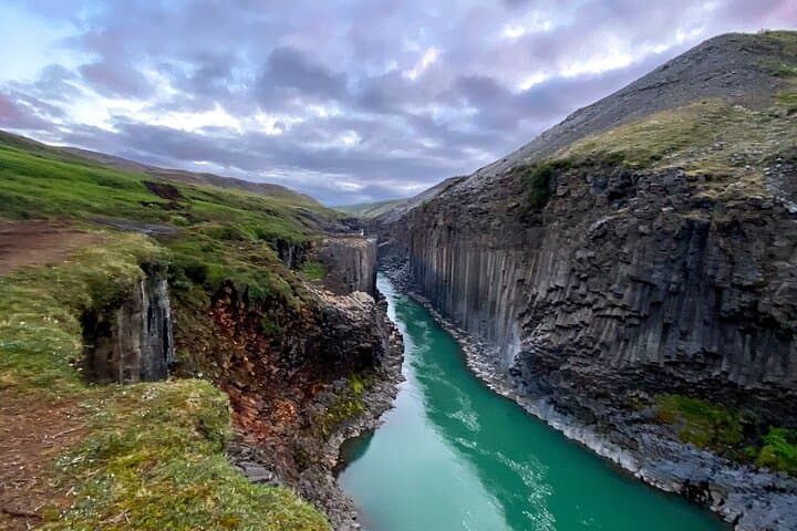 Stuðlagil Canyon and Vök Baths Day Tour: Basalt Columns, Turquoise River & Geothermal Soaks photo 2