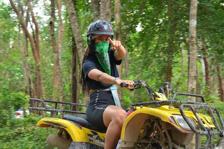 Full Adrenaline Day in Tulum: ATVs, Zipline, Cenote & Rappelling photo 4