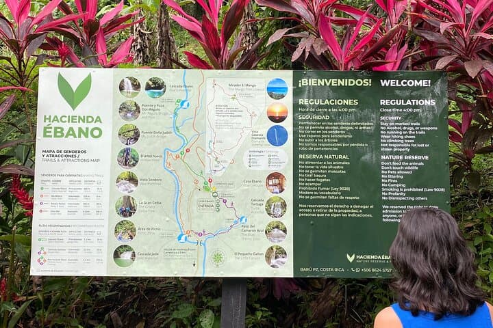 Self-Guided Day Pass to Hacienda Ébano — Rainforest Trails & Waterfalls near San José photo 3