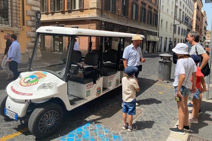Rome Golf Cart Tour with Gelato — 3-Hour Private City Highlights