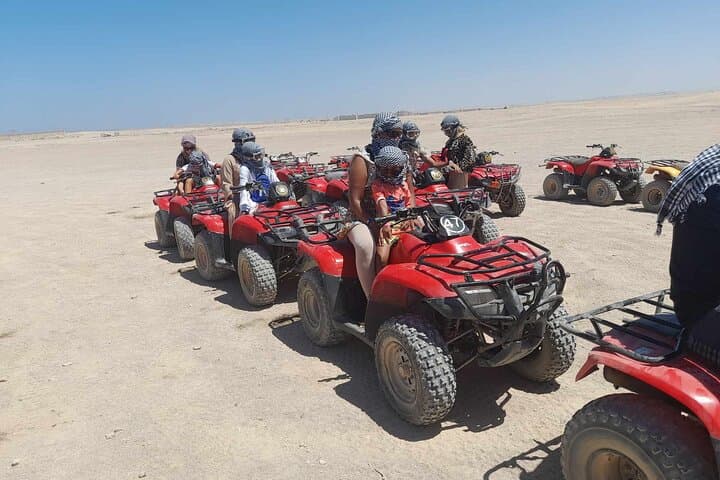 3-Hour Desert Quad Safari in Hurghada: Bedouin Village, Camel Ride & Sunset photo 1