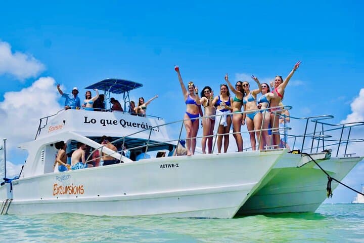 Private Catamaran Cruise with Slide and Unlimited Drinks in Punta Cana