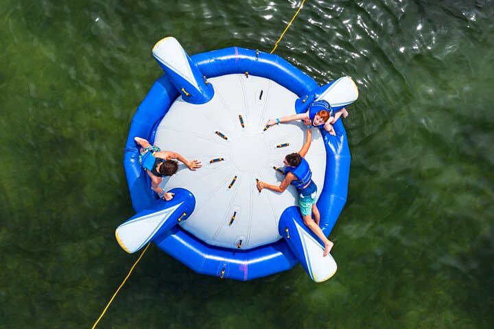Catamaran to Shell Island: Inflatable Water Park, Snorkel & Dolphin Cruise in Panama City Beach photo 5