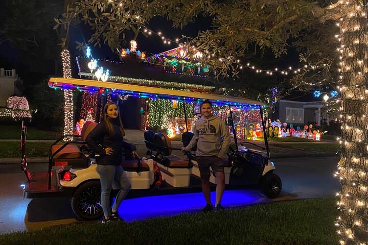 Cruising Tampa’s Christmas Lights Wonderland: A Deluxe Golf Cart Experience photo 4