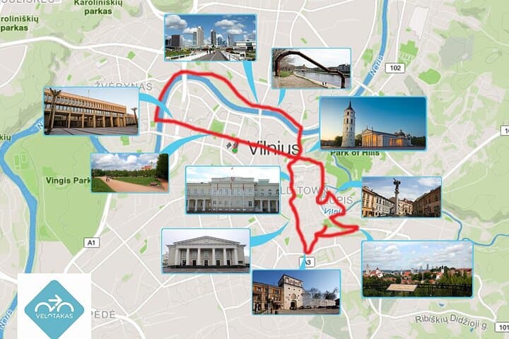 Vilnius Private Bike Tour: 14 km Old Town & Modern Highlights photo 2